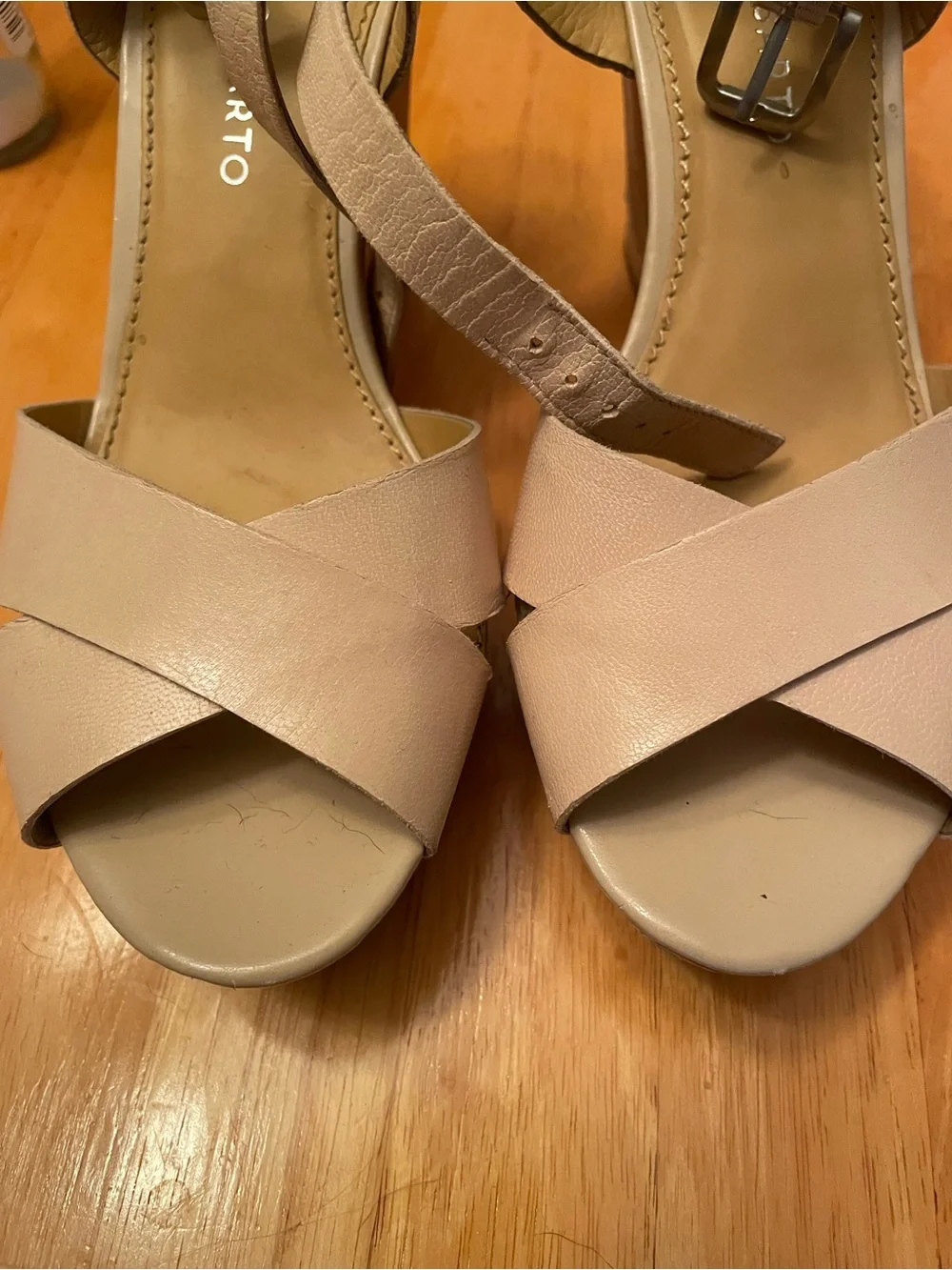 Franco Sarto cork wedge size 7